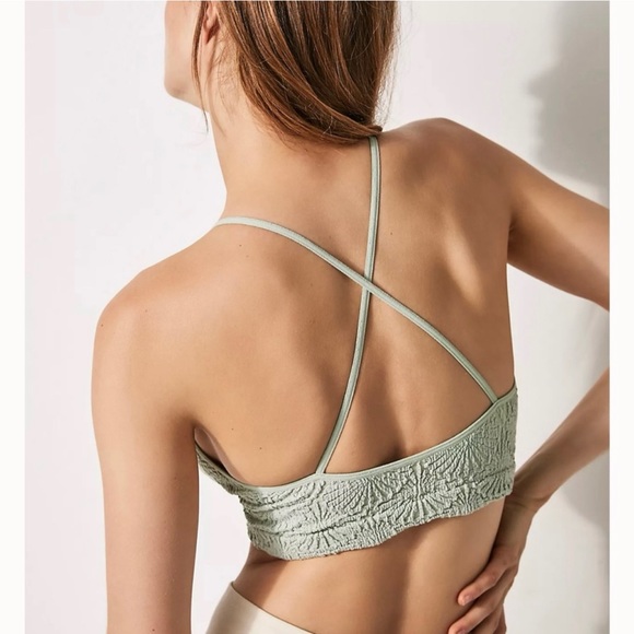 Free People What’s The Scoop Floral Bralette in Mermaids Tale Size XS/S NWOT - Picture 4 of 10